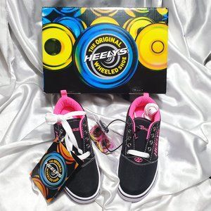 NIB Heelys black white pink PRO 20 sneaker skates Youth Size 3